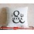 Mr and Mrs Personalized Surname Single Cushion